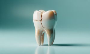 An image of a cracked tooth emphasizing why you shouldn't ignore a cracked tooth