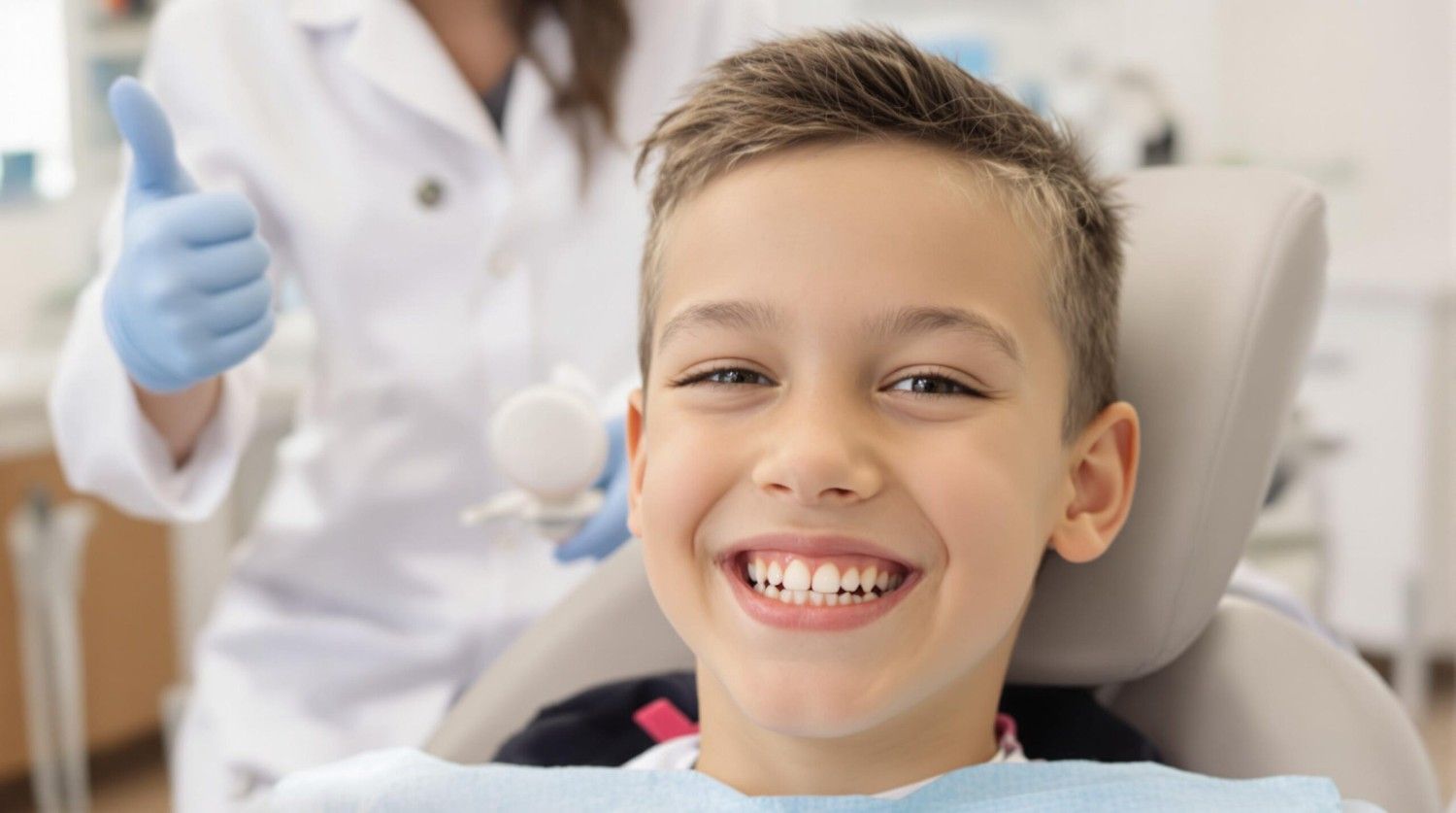 Smiling child at top-rated Toschi Dental clinic in San Jose, California