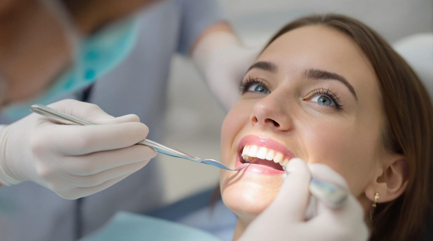 Patient receiving professional teeth whitening in San Jose, California