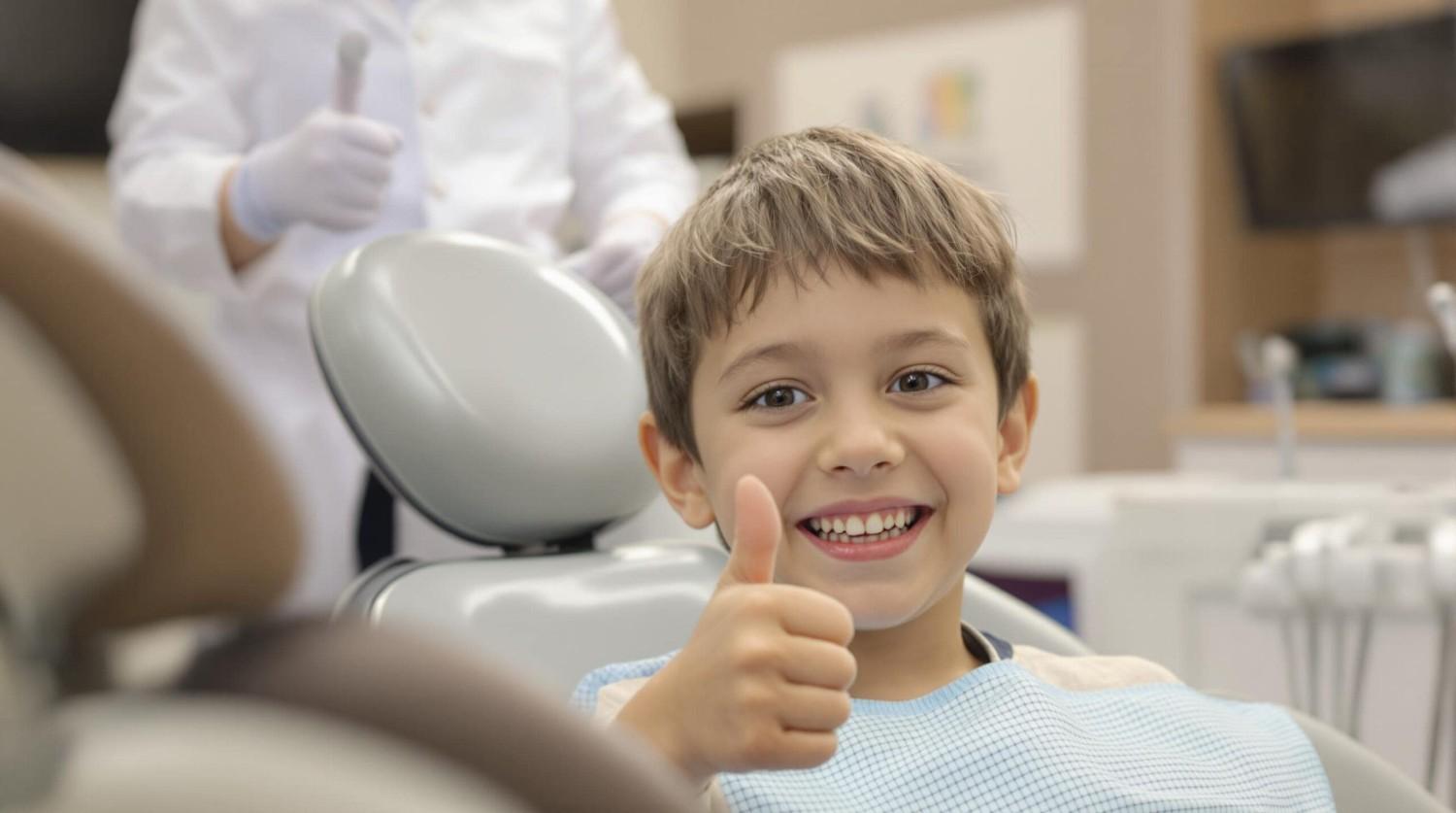 Smiling child at best pediatric dentist clinic in San Jose, California