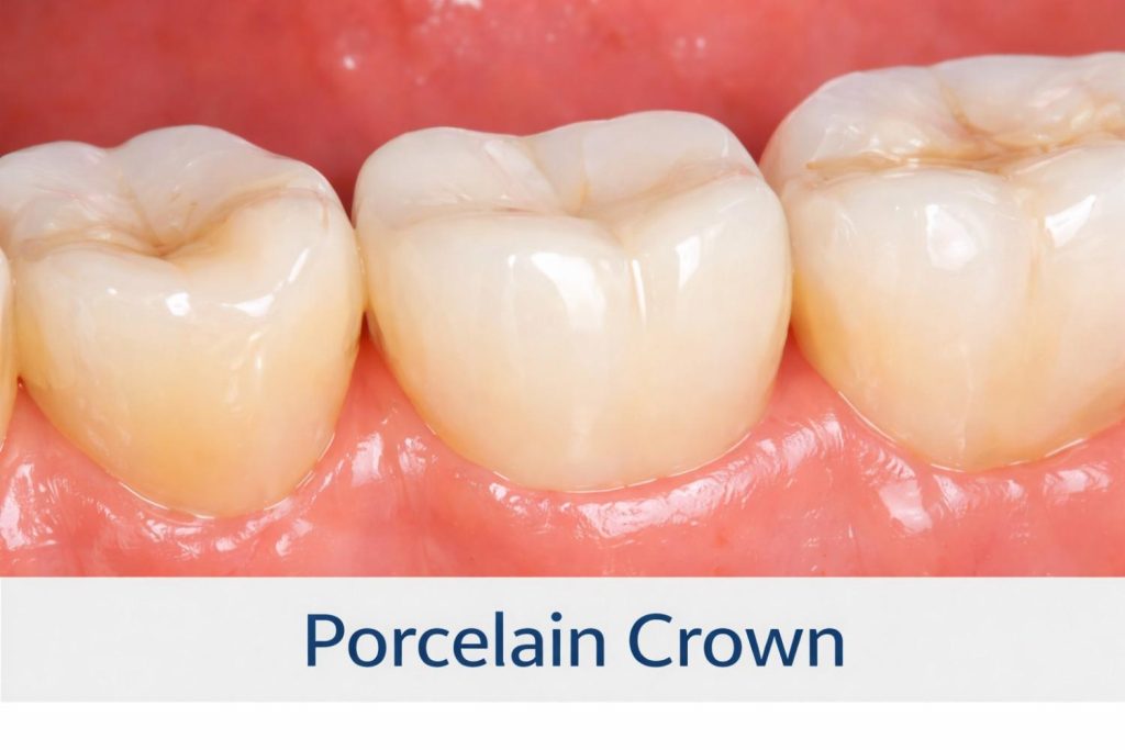 an image of a porcelain crown in san jose ca