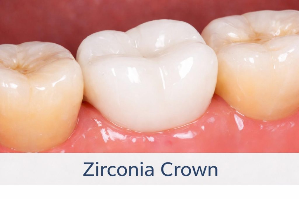 an image of a zirconia crown in san jose ca